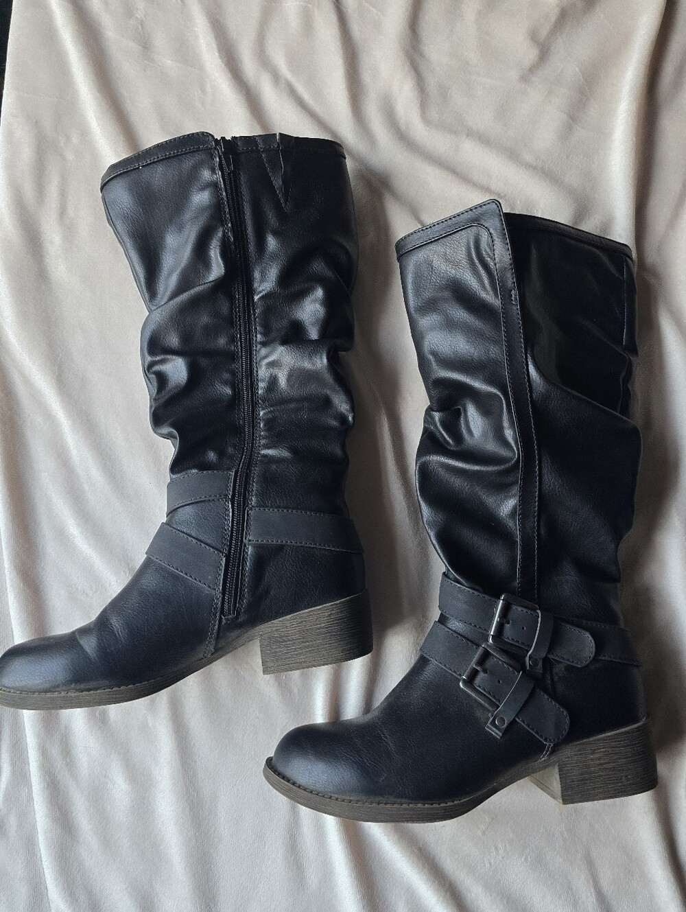 Sugar Black Biker boots